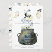 Halloween Spooky Babyshower Invitation Einladung (Vorne/Hinten)