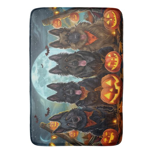 Halloween Spooky Badematte (Vorderseite Vertikal)