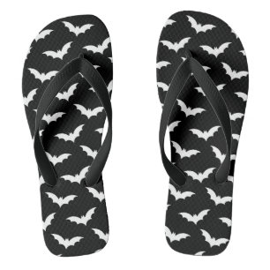 Halloween Spooky Bat Dekorationsmuster Badesandalen