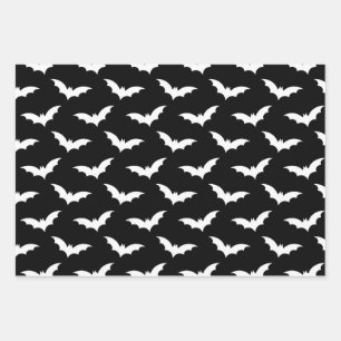 Halloween Spooky Bat Dekorationsmuster Geschenkpapier Set