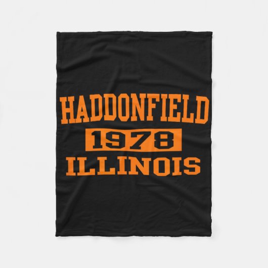 Halloween Spooky Beängstigend Haddonfield Illinois Fleecedecke (Vorderseite)