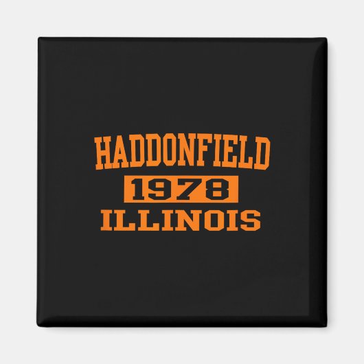 Halloween Spooky Beängstigend Haddonfield Illinois Magnet (Vorne)