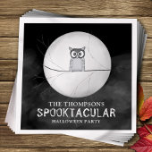 Halloween Spooky Beängstigend Owl Niedlich Whimsic Serviette