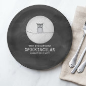 Halloween Spooky Beängstigend Owl Spooktacular Par Pappteller