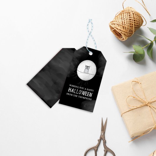 Halloween Spooky Beängstigend Owl Whimsical Niedli Geschenkanhänger