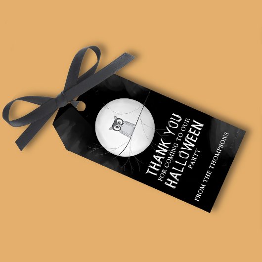 Halloween Spooky Beängstigend Owl Whimsical Niedli Geschenkanhänger