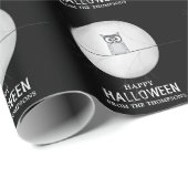 Halloween Spooky Beängstigend Owl Whimsical Vollmo Geschenkpapier (Rolleneckpunkt)