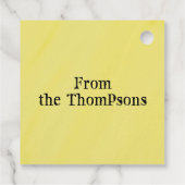 Halloween Spooky Beängstigend Skeleton Gastgeschen Geschenkanhänger (Rückseite)