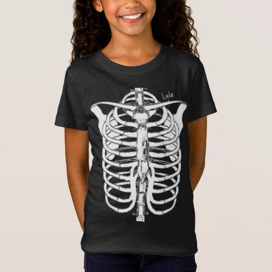 Halloween Spooky Beängstigend Skeleton-Kostüm T-Shirt (Vorderseite)