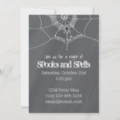 Halloween Spooky Beängstigend Spider Web Fun Party Einladung (Vorderseite)