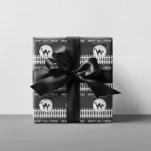 Halloween Spooky Beängstigend Spuk House Hexe Wrap Geschenkpapier