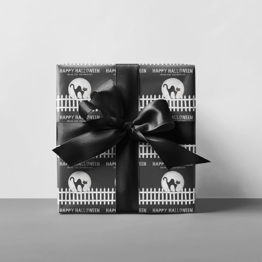 Halloween Spooky Beängstigend Spuk House Hexe Wrap Geschenkpapier