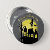 Halloween Spooky Beängstigende Mondlicht-Fliegerhe Button (Vorne & Hinten)