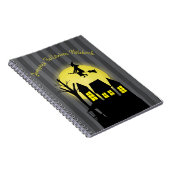 Halloween Spooky Beängstigende Mondlicht-Fliegerhe Notizblock (Rechte Seite)