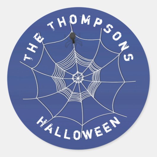 Halloween Spooky Beängstigende Niedliche Spider We Runder Aufkleber (Vorderseite)