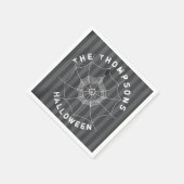 Halloween Spooky Beängstigende Niedliche Spider We Serviette (Ecke)