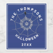 Halloween Spooky Beängstigende Niedliche Spider We Weinetikett (Einzelnes Label)