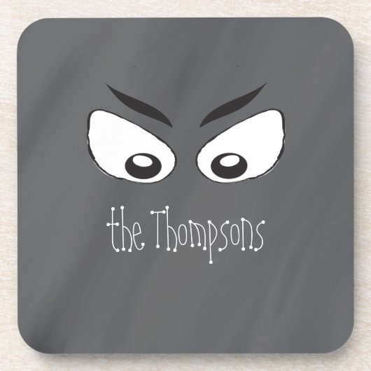 Halloween Spooky Beängstigende Spuk Geisteraugen Getränkeuntersetzer (Vorderseite)