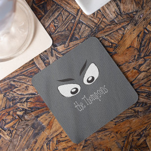 Halloween Spooky Beängstigende Spuk Geisteraugen Getränkeuntersetzer