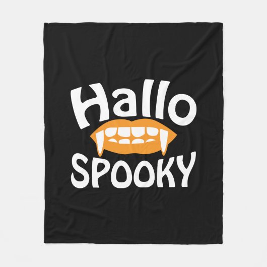 Halloween Spooky Birthday Fleecedecke (Vorderseite)