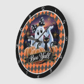 Halloween Spooky Boo Y'all Große Wanduhr (Winkel)