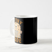 Halloween Spooky Bride Bridesmaid Skeleton Kaffeetasse (Vorderseite Links)