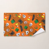 Halloween Spooky Candies Party Badhandtuch Set (Handtuch)