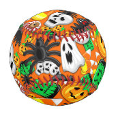 Halloween Spooky Candies Party Baseball (Rückseite)