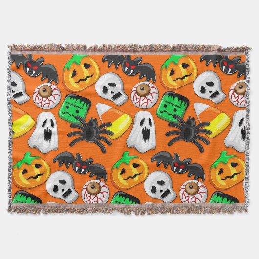 Halloween Spooky Candies Party Decke (Vorderseite)