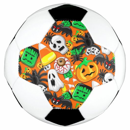 Halloween Spooky Candies Party Fußball (Vorderseite)