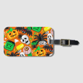 Halloween Spooky Candies Party Gepäckanhänger (Vorderseite (Horizontal))