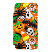 Halloween Spooky Candies Party Incipio iPhone Geldbeutel-Hülle (Folio Vorderseite)