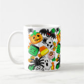 Halloween Spooky Candies Party Kaffeetasse (Links)