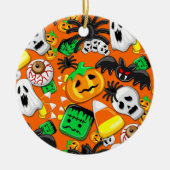 Halloween Spooky Candies Party Keramik Ornament (Vorne)