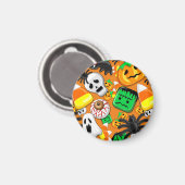 Halloween Spooky Candies Party Magnet (Vorderseite/Rückseite)
