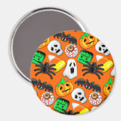Halloween Spooky Candies Party Magnet (Vorderseite/Rückseite)