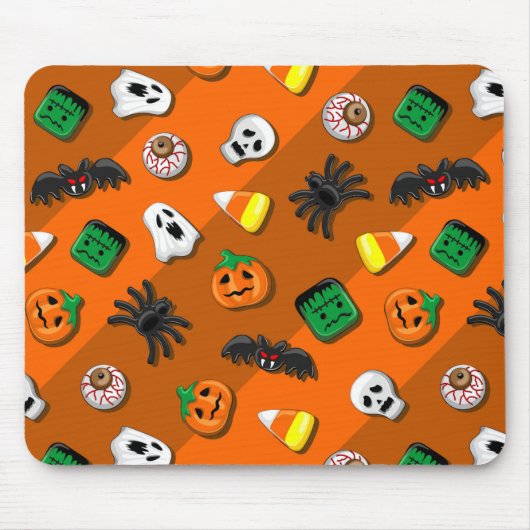 Halloween Spooky Candies Party Mousepad (Vorne)