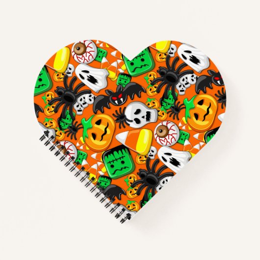 Halloween Spooky Candies Party Notizblock (Vorderseite)