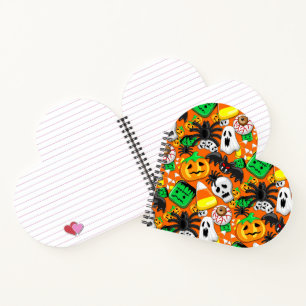 Halloween Spooky Candies Party Notizblock