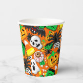 Halloween Spooky Candies Party Pappbecher (Vorderseite)