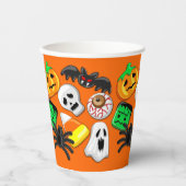 Halloween Spooky Candies Party Pappbecher (Vorderseite)