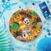 Halloween Spooky Candies Party Pappteller (Party)