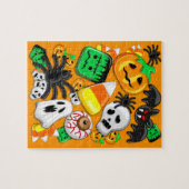 Halloween Spooky Candies Party Puzzle (Horizontal)