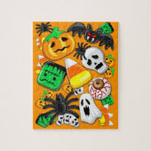 Halloween Spooky Candies Party Puzzle (Vertikal)