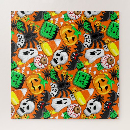 Halloween Spooky Candies Party Puzzle (Horizontal)
