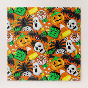 Halloween Spooky Candies Party Puzzle
