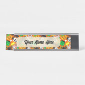 Halloween Spooky Candies Party Schreibtischnamensplakette (Vorderseite )