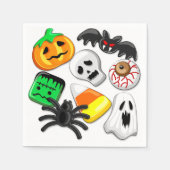 Halloween Spooky Candies Party Serviette (Vorderseite)