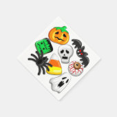 Halloween Spooky Candies Party Serviette (Ecke)