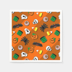 Halloween Spooky Candies Party Serviette